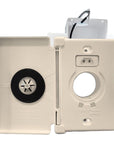 Side Opening Supervalve Almond