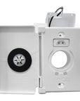 Side Opening Supervalve White