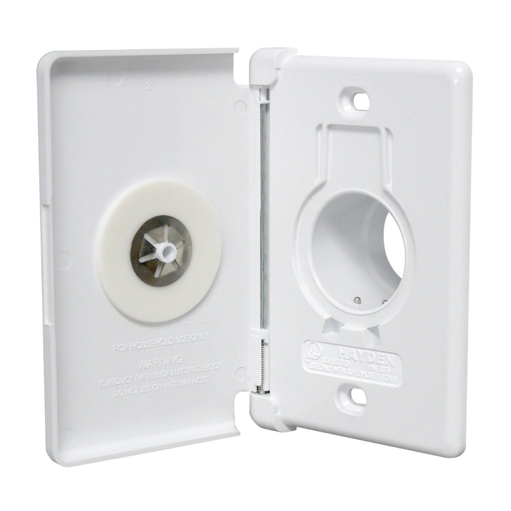 Side Opening Valve White