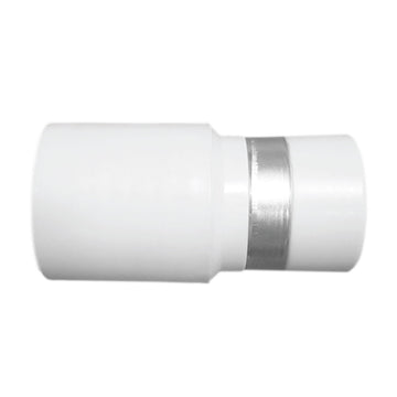 1 1/4 inch Banded Hose Cuff - Wall End - Gray